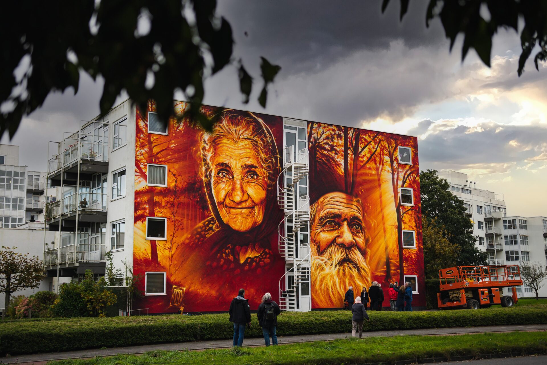Een graffiti mural in Leeuwarden